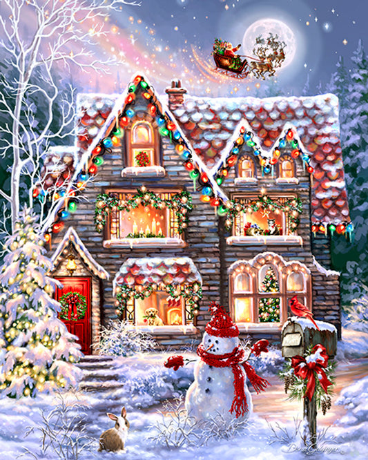 Christmas Eve Cottage 1000 Pc