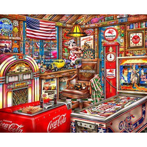 The Man Cave 500 Pc Wooden Puzzle