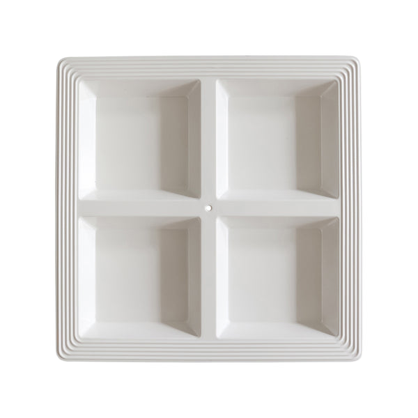 Melamine Square Server (Pinstripes)