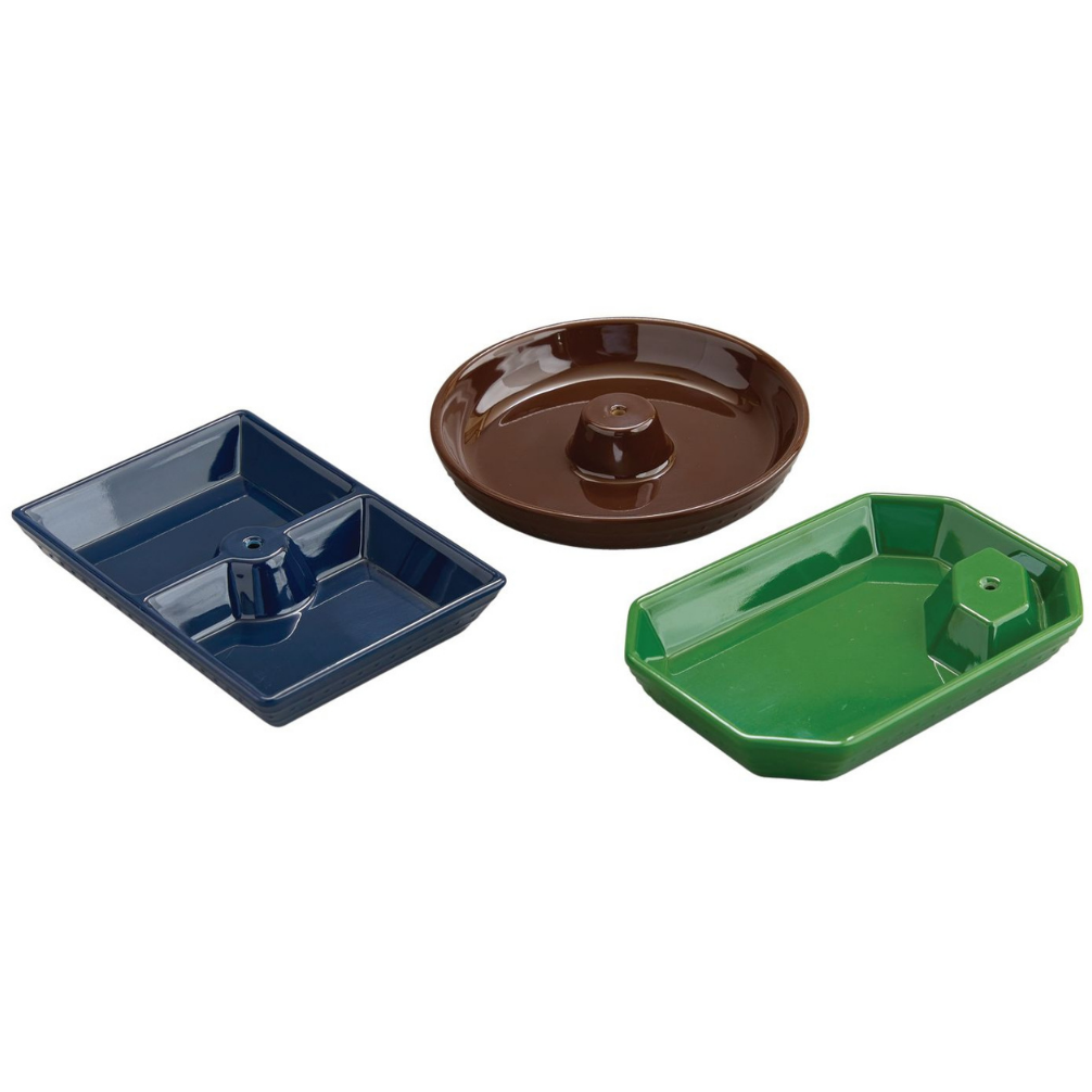 Dainty Dishes Set (Blue, Green, and Brown)